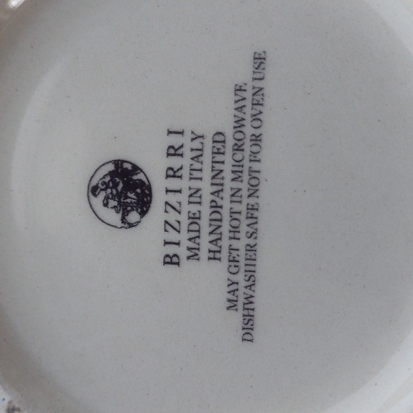 Bizzirri Pitcher Hand-painted Olives On A  Branch  Made in Italy Vintage - Picture 6 of 6